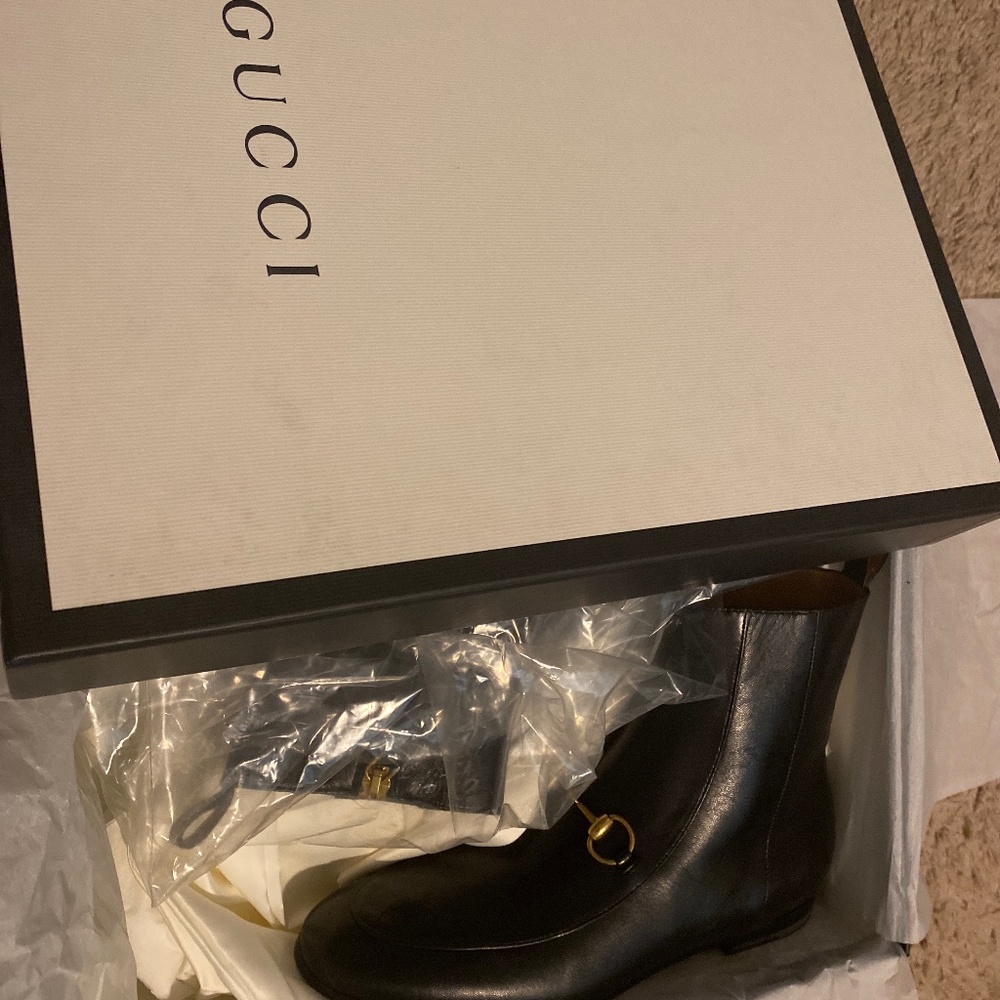 Gucci Horsebit Short Ankle Bootie